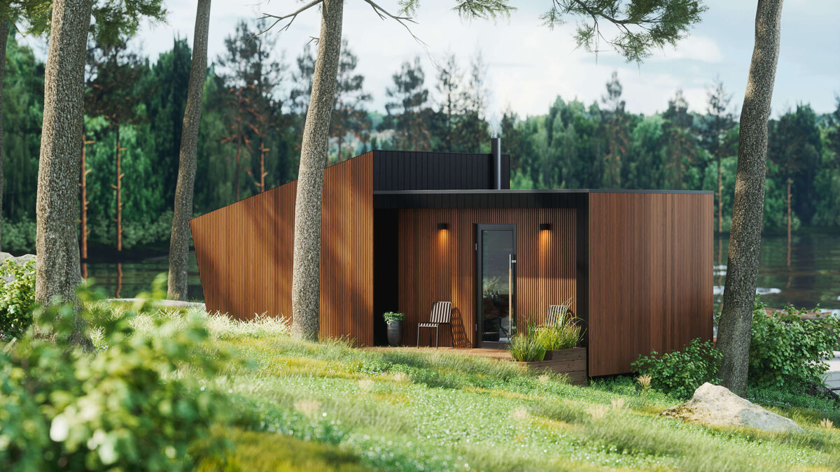 VMS houses GLAMPING modèle de maison modulaire façade