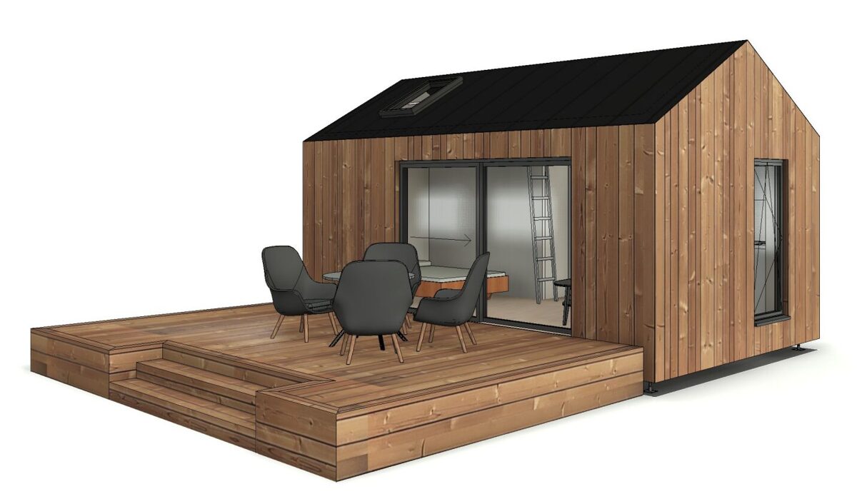VMS houses HAVEN Mini modular home 3D render