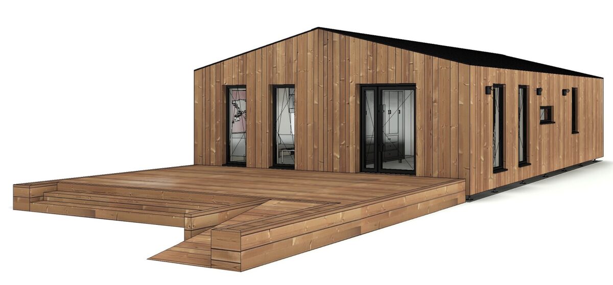 VMS houses HAVEN XL modular home render