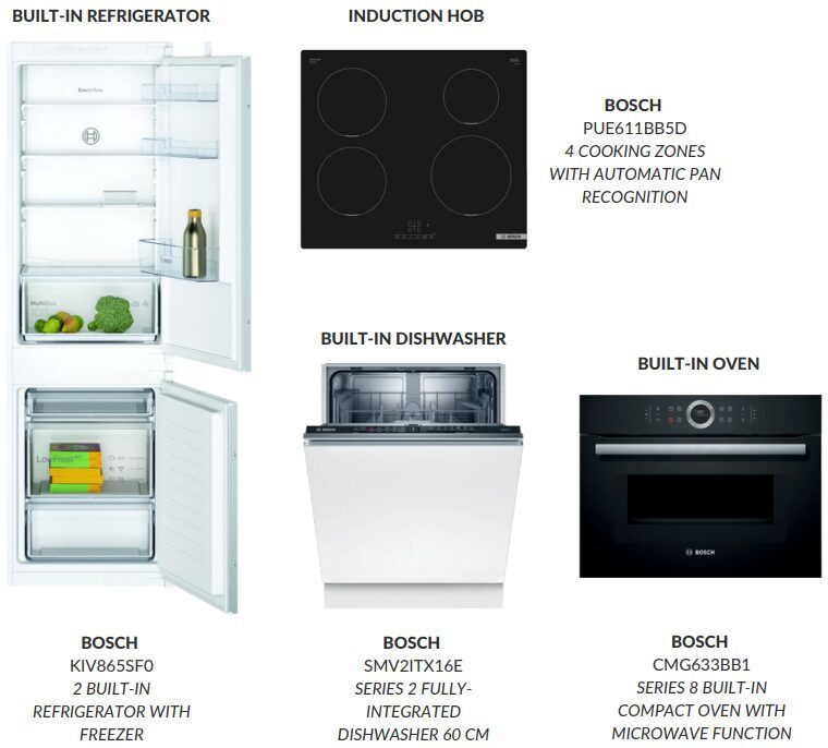 VMS houses kitchen appliances